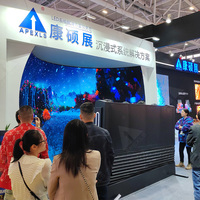 Affichage LED en dôme P2 avec SDK pour centre commercial et salle d'exposition, système interactif tactile 4D Fusion