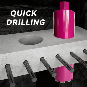 Đầu khoan kim cương ren M22 <span class=keywords><strong>1</strong></span>-<span class=keywords><strong>1</strong></span>/4UNC, sử dụng ướt/khô, khoan bê tông, bê tông cốt thép - Product Image 5