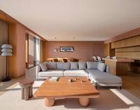 Meuble de cuisine commercial moderne en tissu, lit rond King Size avec tête de lit, design de luxe pour ensemble de chambre d'hôtel