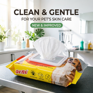 Toallitas para Mascotas, Diseño Personalizado, Suaves, No Irritantes, para Limpiar Cara, Patas y Orejas de Perros y Gatos, Control de Olores, 70 Toallitas - Product Image 6