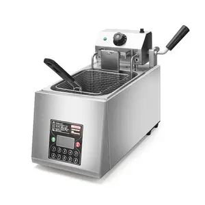 Mesin Penggoreng Donat Mini Elektrik 8L, Mesin Penggoreng Donat Mini Digital Mini Pengangkat Otomatis