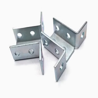 Support d'angle simple en acier galvanisé sur mesure pour la construction de meubles et étagères industrielles