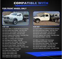 Cache-moyeu de roue avant 68053038AA compatible avec Dodge Ram 4500 5500 2011-2018, remplacement du cache-moyeu