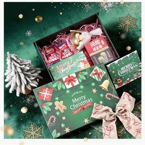 Boîte cadeau de Noël, boîte <span class=keywords><strong>vide</strong></span> haut de gamme pour la veille de Noël, boîte à foulards pliable avec couvercle et base, grand emballage créatif, vente en gros - Product Image 2