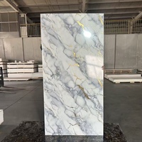 Carrelage mural en marbre UV pour cuisine, panneaux muraux légers de haute qualité, utilisables de manière flexible pour la décoration, panneaux en plastique imitation pierre