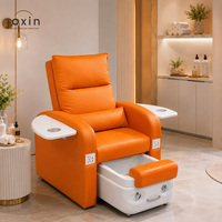 Chaise de manucure et pédicure électrique réglable en cuir, pas chère, avec interface USB, multifonctionnelle, pour massage des pieds, salon de beauté