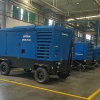 Haute pression 1000cfm vis compresseur d'air nouveau Style Portable alimenté Diesel 12V engrenage électrique Construction moteur à huile