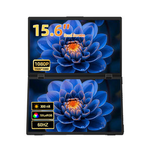 Портативный монитор для ПК двойной экран для ноутбука, расширитель 360 ° складной портативный дисплей многозадачный двойной портативный экран для ноутбука - Product Image 1