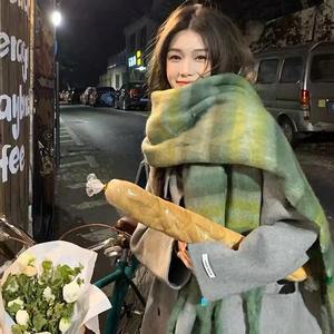 ผ้าพันคอไหมโมแฮร์สีไ<span class=keywords><strong>ล</strong></span>่ระดับแบบค<span class=keywords><strong>ล</strong></span>าสสิก รุ่นใหม่<span class=keywords><strong>ล</strong></span>่าสุด หนานุ่ม อุ่นสบาย เทคโนโ<span class=keywords><strong>ล</strong></span>ยีความร้อน สไตล์เกาหลี INS สำหรับผู้ใหญ่ ผลิตจากโพลีเอสเตอร์ - Product Image 2