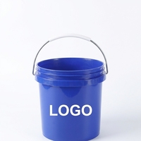 Cubo de Plástico PP de Grado Alimenticio de 500ML/1 Litro con Asa Metálica, Hermético, OEM y ODM, Mini Cubos de Plástico con Tapa a Prueba de Manipulación