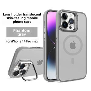 X323 New Luxury Magnetic Shockproof <b>Pc</b> Wireless Charging Phone Case for Iphone 16 15 14 13 Pro Max Tpu <b>Stand</b> Hard Cover 17 Pro M - Product Image 4