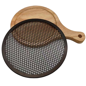 7 "、8" 、9 "、10" 、12 "アルミ合金ハードアルマイトメッシュピザトレイ/ピザスクリーン - Product Image 5