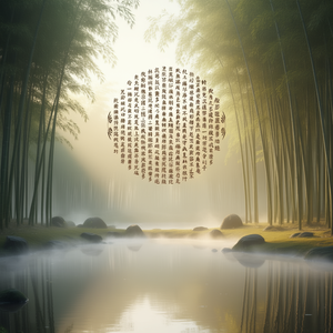 เสื้อยืดแขนยาวลายพู่กันจีนคำสวดมนต์พระสูตรหัวใจแห่งเซนพุทธศาสนา - Product Image 3