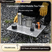 Table rectangulaire pliable en alliage d'aluminium - Table de camping portable légère pour la cuisine en plein air