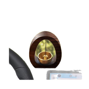 <b>Car</b> <b>Ornament</b> Pure Copper Bell Walnut Wood Center Console Air Freshener High End Decor For <b>Car</b> Interior - Product Image 1