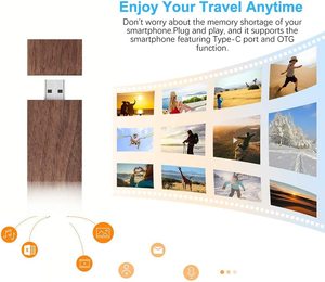 Gitra Factory Price 100% Original Natural Engraving Logo Wood Usb Flash Drive Wooden Pen Drives With Custom Logo - Product Image 6