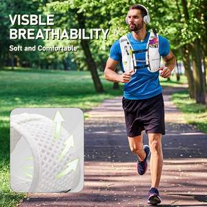 Échantillon gratuit en stock : Gilet de sport extérieur en néoprène respirant avec logo, fermeture éclair frontale et porte-téléphone réfléchissant pour la course - Product Image 6