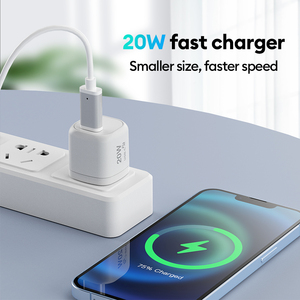 อะแดปเตอร์ชาร์จเร็ว Vina 20W PD Mini Charger 1 พอร์ต 100-240V รองรับแรงดันไฟฟ้าหลากหลาย มาตรฐาน CE รับรอง OEM โซลูชั่นอุปกรณ์ชาร์จสำหรับการเดินทาง - Product Image 4