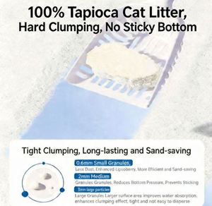 Arena para Gatos de Yuca de Alta Absorción, Desodorante, con Ingredientes Naturales y Aglutinación Rápida, Suministrada por la Fábrica - Product Image 3