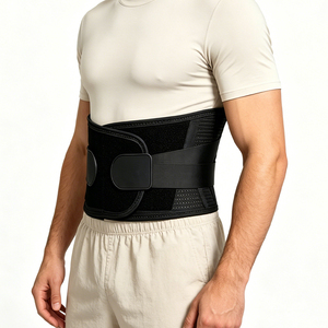 Cinturón de Soporte Lumbar Transpirable de Spandex y Malla de Nailon con Doble Férula de PP, Ajustable y Duradero para Alivio del Dolor de Espalda - Product Image 5