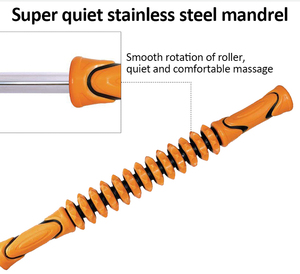 Rodillo de Masaje Portátil, Ligero, Ergonómico, con Múltiples Ruedas, para Estimular la Circulación Sanguínea, con Superficie Suave y Duradera - Product Image 6
