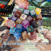 Dés polyédriques D6 marbrés à paillettes 16 mm en acrylique et résine, 6 faces, gravés sur mesure pour les jeux de rôle DND et jeux de société