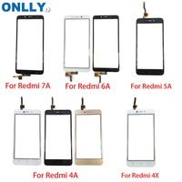 Untuk Xiaomi Redmi 7 7A 6 6A 4A S2 A1 A2 Lite Layar Sentuh Digitizer Sensor Panel Kaca Luar Depan untuk Redmi Note 5A 4X Touch