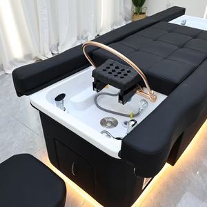 Sillón de Pedicura y Spa para Salón de Belleza Syf con Respaldo Ajustable, Masaje de Pies, Mesa para Lavado de Cabeza y Tira de Luces - Product Image 4