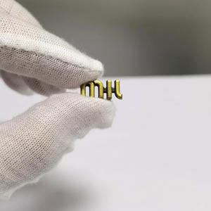 Modischer Minimalistischer Buchstaben-Stil <span class=keywords><strong>M</strong></span> Metall-Patch 17*7MM, Galvanisch Beschichtet mit Einbrennlackierung, Vielseitiges Accessoire für Haarschmuck - Product Image 4