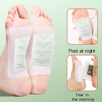 Patch japonais de désintoxication pour les pieds par produits de moins de 1 dollar Patchs pour les pieds en absinthe blanche pour le corps, la bouche et la désintoxication nasale fabriqués au japon