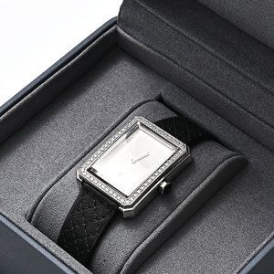 FANXI Custom Logo PU Leather Microfiber <b>Watches</b> Storage Box Packaging - Product Image 6