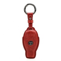 Étui de protection pour clé de voiture en cuir véritable fait main, durable, portable et élégant pour modèles Mercedes CL/CLA/GL/LK/AMG/B/C - Écologique et de haute qualité