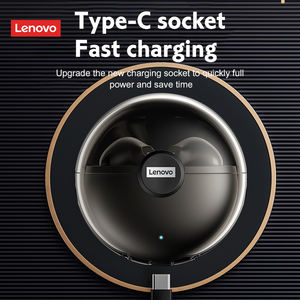 Audífonos Originales <span class=keywords><strong>Lenovo</strong></span> LP80 para Juegos, con la <span class=keywords><strong>Mejor</strong></span> Cancelación de Ruido, Bluetooth, Graves, TWS, Inalámbricos - Product Image 4