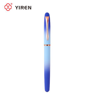 YIREN Gradient Couleur Caoutchouc Cotaing Métal Stylo Plume Superbe pour les Jeunes Confortable Grip Logo Personnalisé - Product Image 6