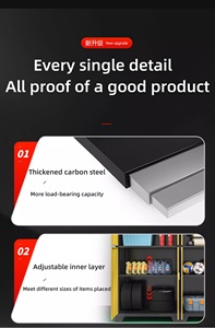 Hochleistungs-Werkzeug kastens chrank aus Metall mit elektronischen Zahlens chlössern für die Garage Verwenden Sie eine vielseitige Werkzeug organization lösung - Product Image 3