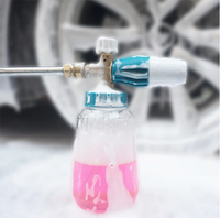 Pistolet de lavage à mousse haute pression réglable avec connecteur rapide 1/4 pouce et lance de nettoyage grand calibre