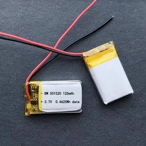 Aanpasbare Oplaadbare Lithium-Ion-Batterijen Bw501520 125Mah 0,4625wh Lipo-Batterij <span class=keywords><strong>3</strong></span>.7V - Product Image 3