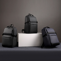 Sac à dos d'affaires unisexe en matériau PU de haute qualité avec chargement USB sac de voyage et d'école étanche antivol pour ordinateur portable