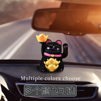 Vente chaude 2 pouces ABS chat chanceux main rebondissante Statue japonaise Fengshui chinois agitant chat décor à la maison