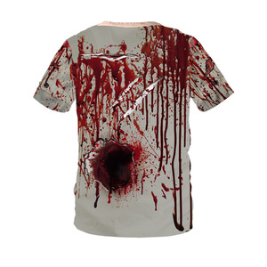 Fitspi Summer Halloween Costumes Bloody Horror Printed t-shirt 3d uomo donna Horror top a maniche corte Cool t-shirt Clothes - Product Image 2