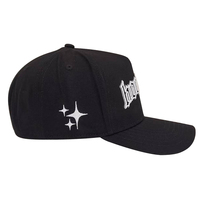 Hoge kwaliteit nieuwe 5-panel baseball caps met geborduurd logo, gebogen klep, geweven patch, blanco sport petten
