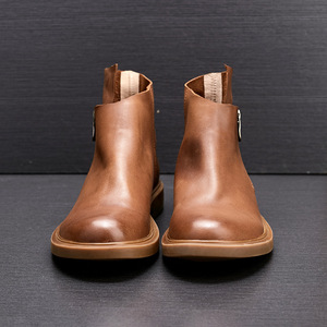 Nuevas Botas Chelsea Personalizadas para Hombre 2025 con Cremallera, Botas Cortas - Botas Casuales Retro de Moda de Invierno para Hombre - Product Image 3