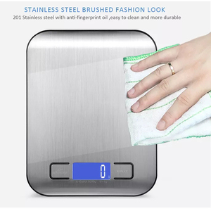 बहुक्रिया 5Kg 11Lb वजन डिजिटल इलेक्ट्रॉनिक वजन रसोई भोजन पैमाने - Product Image 4