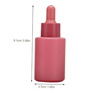 Empty Cosmetic Customized Flat Shoulder Frosting Essential Oil <b>Dropper</b> <b>Bottle</b> 30ml with Box and Logo Print - Product Image 2