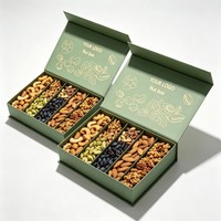 Vente en gros de boîtes à pistaches de qualité alimentaire, écologiques, style populaire, emballage alimentaire en papier, boîte d'emballage pour noix