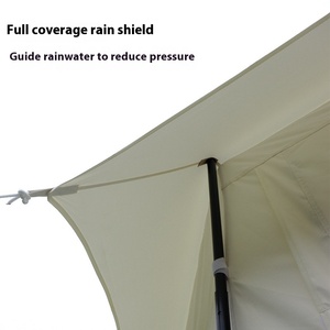 Tienda de Campaña Tipo Yurta India de Una Sola Capa, Estilo Harajuku, de Tela Oxford, Impermeable para <span class=keywords><strong>Tres</strong></span> Estaciones, 4.5x4.5x3m, para Uso en Exteriores - Product Image 4