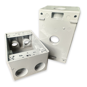 Boîtier de sortie métallique homologué UL en alliage d'aluminium moulé sous pression, simple poste, étanche, pour prise GFCI ou interrupteur - Product Image 2
