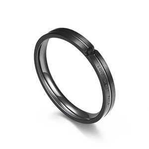 Couple romantique européen et américain bague en acier inoxydable diamant amour couple éternel mariage bague de fiançailles bracelet cadeau - Product Image 5