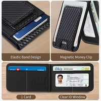 Portefeuille de téléphone Magsafe tendance avec puce Apple Find My intégrée, étui fin en cuir PU magnétique avec support et porte-cartes pour iPhone Series
