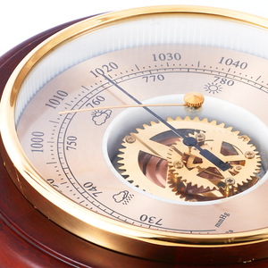 Home Decoration Wall <strong>Clock</strong> Thermometer <strong>Barometer</strong> Hygrometer 3-in-1 Wooden Weather Station Retro Wooden Wall <strong>Clock</strong> - Product Image 2